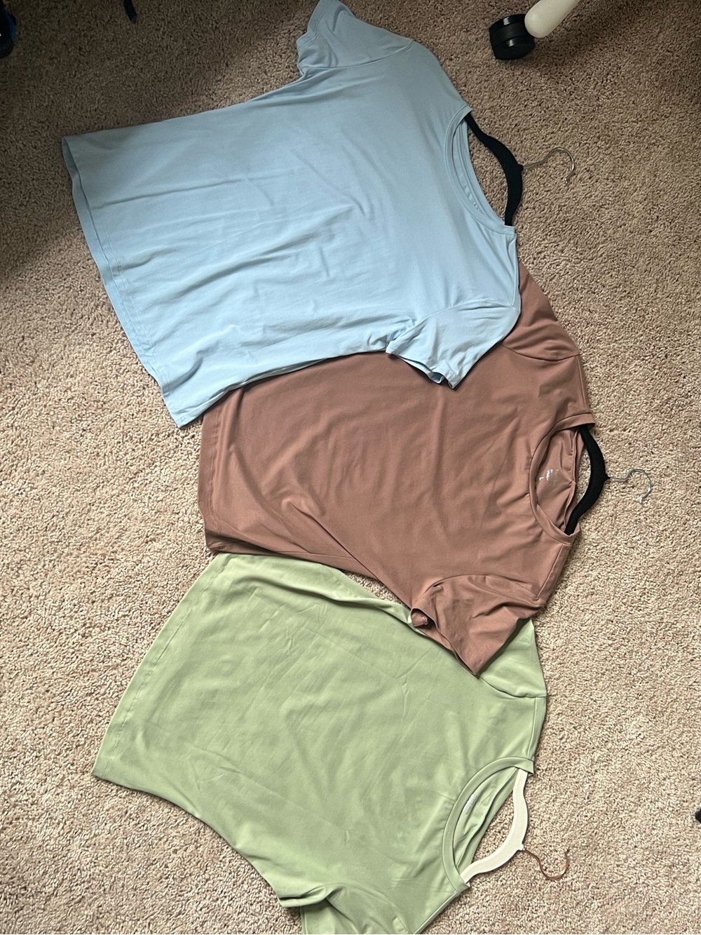 Women’s Casual Short-Sleeve Tee - Light Blue, Brown, Sage